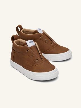 TOMS Fenix Mid Sneaker Toddler Size 4 Toffee Brown